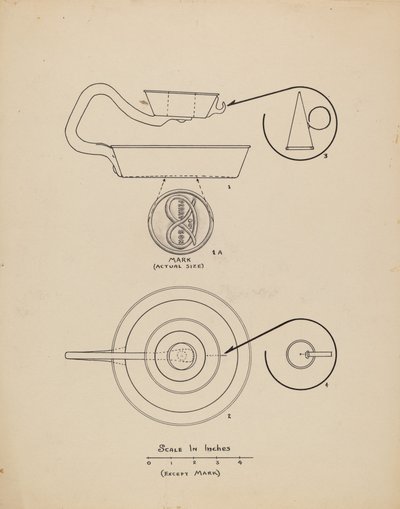 Chandelier avec éteignoir - Francis Law Durand