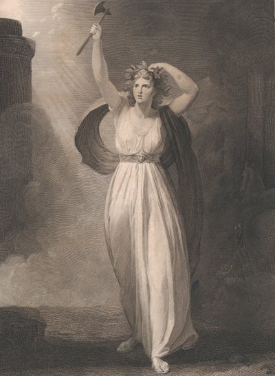 Cassandra en délire, Shakespeare, Troilus et Cressida, Acte 2,..., première publication 1795, réédité 1852 - Francis Legat
