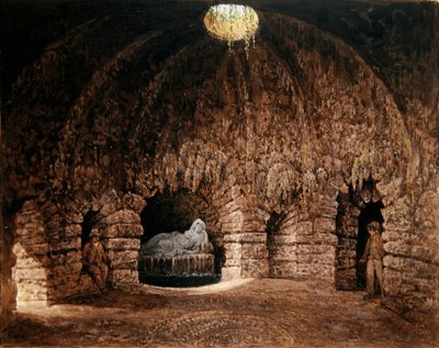 Intérieur de la Grotte, Stourhead - Francis Nicholson