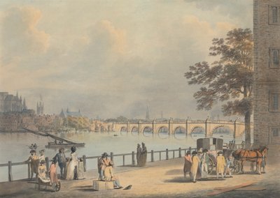 Westminster depuis la rive sud - Francis Nicholson