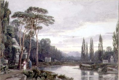 Soirée : un cimetière - Francis Oliver Finch