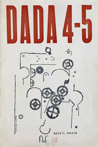 2e couverture de "Dada 4-5" de Picabia (1879-1953), collection littéraire et artistique, juillet 1917. - Francis Picabia