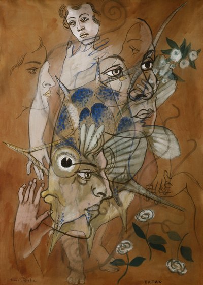 Catax, vers 1929 (huile, gouache, aquarelle et crayon sur carton) - Francis Picabia