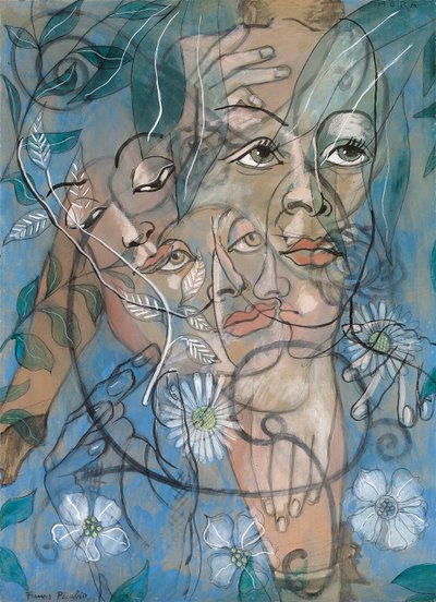 Héra, vers 1929 (huile, gouache, fusain et crayon sur carton) - Francis Picabia