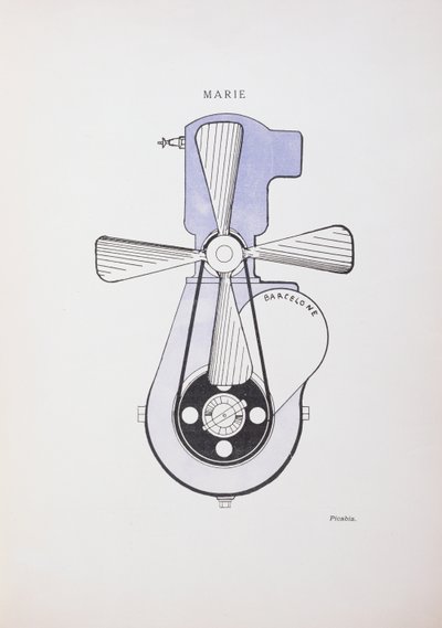 Marie", dessin pour le périodique dadaïste "La Revue", numéro 391 no.3 - Francis Picabia