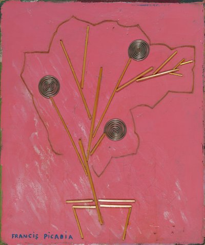 Vase de fleurs, vers 1924-25 (technique mixte sur toile) - Francis Picabia