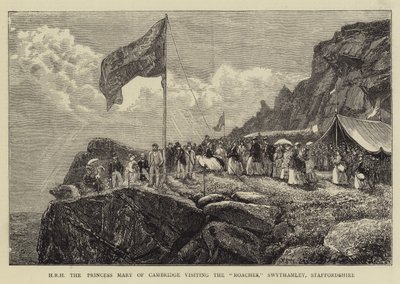 S.A.R. la Princesse Mary de Cambridge visitant les Roaches, Swythamley, Staffordshire - Francis S. Walker