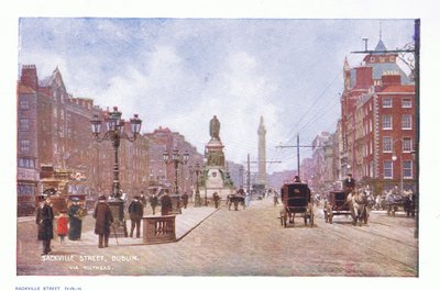 Rue Sackville, Dublin, de Peeps at Many Lands: Ireland publié par Adams & Charles, 1909 - Francis S. Walker