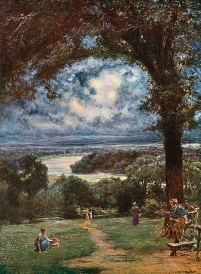 La Tamise à Richmond depuis la terrasse - Francis S. Walker