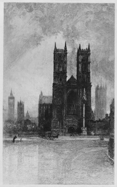 Les Tours de Westminster, vers 1897 - Francis S Walker