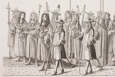 Procession de couronnement de Jacques II - Francis Sandford