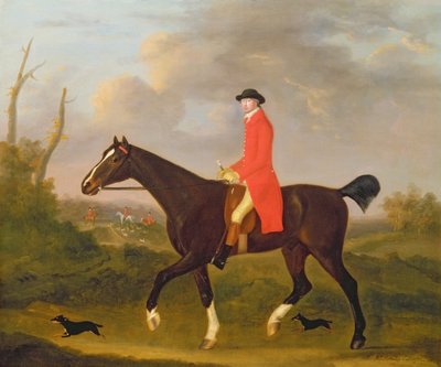 Un gentleman sur son chasseur allant aux chiens - Francis Sartorius