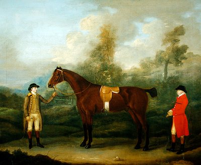 Chasseur avec son cheval et son palefrenier - Francis Sartorius