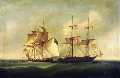 Guerres napoléoniennes : Guerre des canonnières (1807-1814) opposant le Royaume de Danemark et de Norvège à la flotte britannique - Francis Sartorius