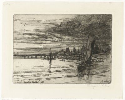 Pont sur la Tamise - Francis Seymour Haden (Sir) (signed by artist)