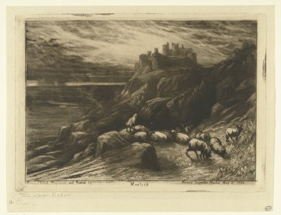 Château de Harlech au Pays de Galles - Francis Seymour Haden (Sir) (signed by artist)