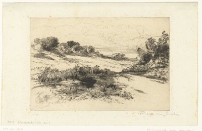 Paysage vallonné près de Swanage - Francis Seymour Haden (Sir) (signed by artist)