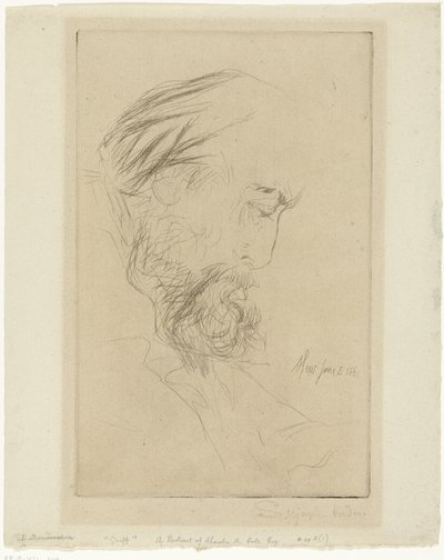 Portrait de Charles Cole - Francis Seymour Haden (Sir) (signed by artist)