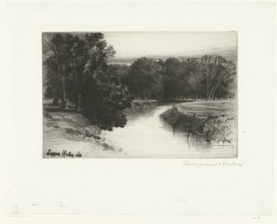 Coucher de soleil en Irlande - Francis Seymour Haden (Sir) (signed by artist)