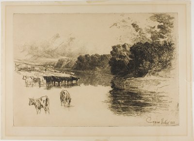 Une rivière du Lancashire - Francis Seymour Haden