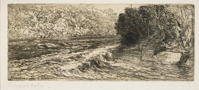 Un bon endroit pour un saumon, 1889 - Francis Seymour Haden