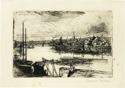Battersea Reach - Francis Seymour Haden