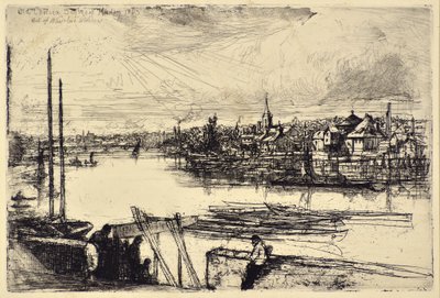 Battersea Reach - Francis Seymour Haden