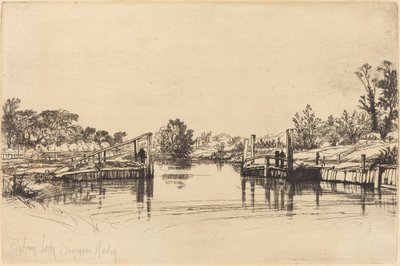 Eagham Lock - Francis Seymour Haden