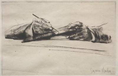 Mains en pointe sèche - Francis Seymour Haden