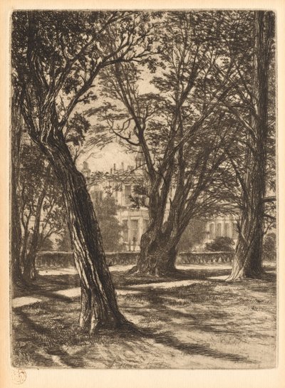 Jardins de Kensington, n° 1 Petite Planche, 1859 - Francis Seymour Haden