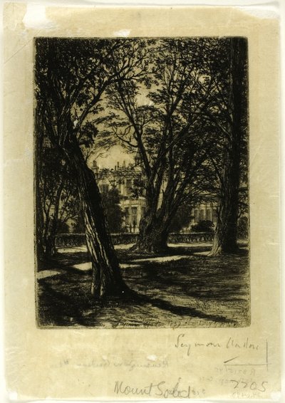 Jardins de Kensington, n° I (petite planche) - Francis Seymour Haden
