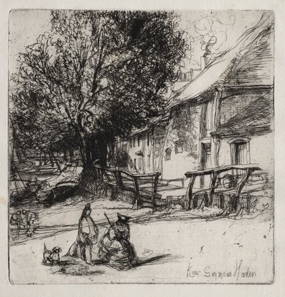 Kew Side - Francis Seymour Haden