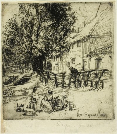 Kew Side, Un Fragment - Francis Seymour Haden