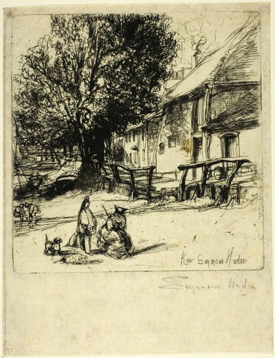 Kew Side, Un Fragment - Francis Seymour Haden