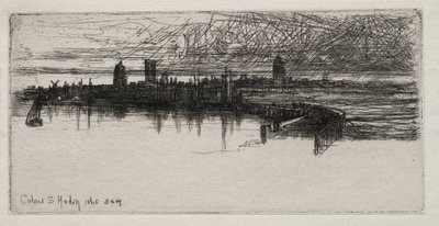 Petit quai de Calais, 1865, 3h du matin, 1865 - Francis Seymour Haden