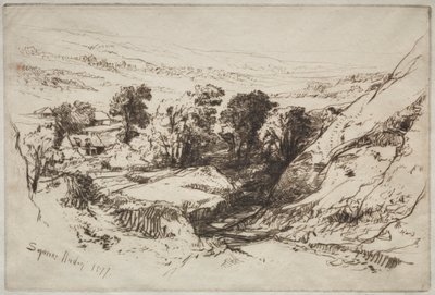 Nine Barrow Down - Francis Seymour Haden