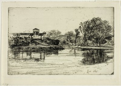 Empiètement ferroviaire - Francis Seymour Haden