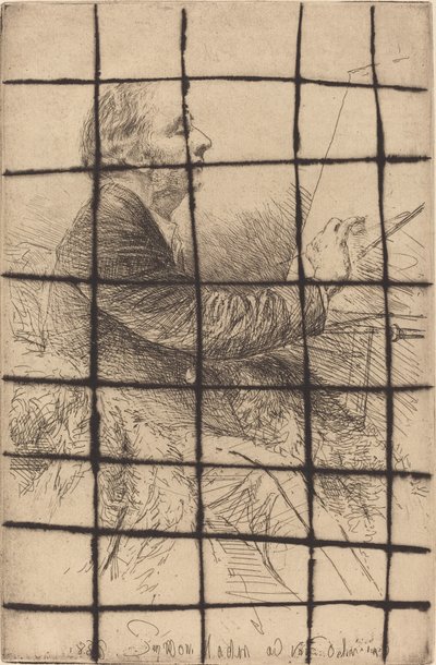 Autoportrait au chevalet - Francis Seymour Haden