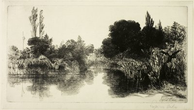 Étang de Shere Mill, No. II (grande planche) - Francis Seymour Haden