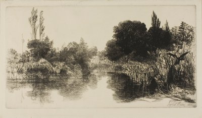 Shere Mill Pond, No. II (grande planche) - Francis Seymour Haden