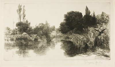 Étang de Shere Mill, n° II (grande planche) - Francis Seymour Haden