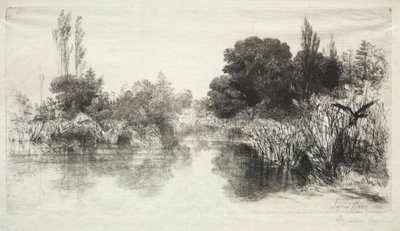 Shere Mill Pond La plus grande planche, 1860 - Francis Seymour Haden