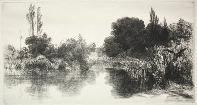 Étang de Shere Mill La Grande Planche, 1860 - Francis Seymour Haden