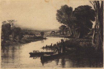 Pêcheurs sur la Tamise - Francis Seymour Haden