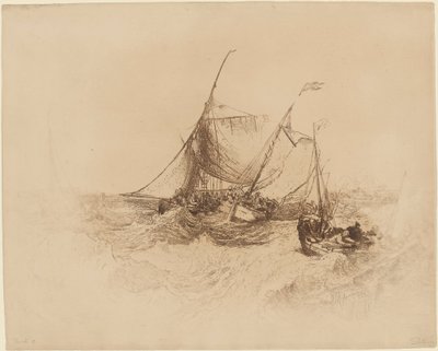 Jetée de Calais - Francis Seymour Haden after Joseph Mallord William Turner