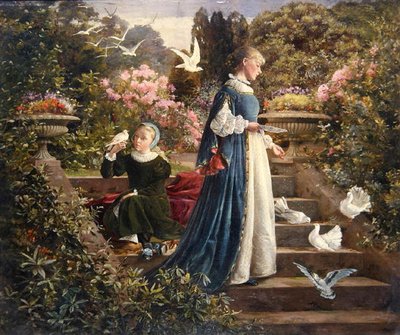 Nourrir les colombes - Francis Sydney Muschamp