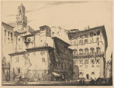 Le Municipio, Florence - Francis Sydney Unwin