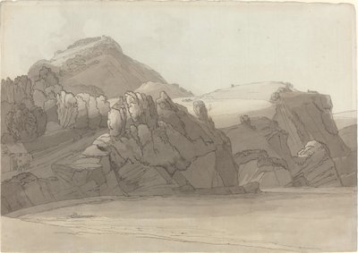 Une côte rocheuse à Coombmartin, Devon (Baie de Combe Martin) - Francis Towne