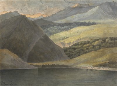 Vue sur le lac Majeur au soir, 1781 - Francis Towne