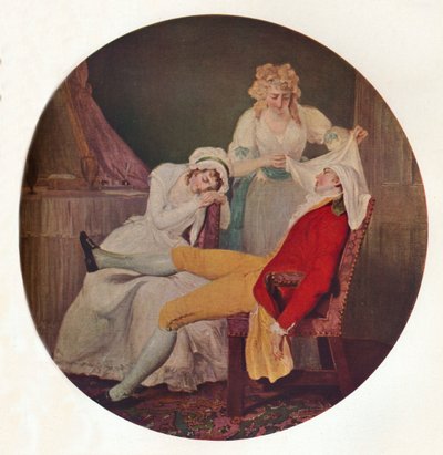 Le Steinkirk de Lady Easy : Une scène de The Fearless Husband de Colley Cibber, vers 1790 - Francis Wheatley
